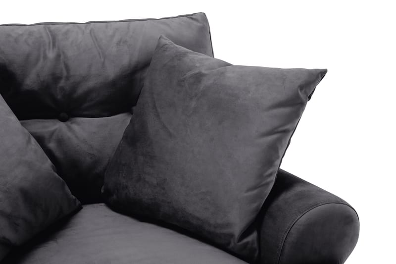 Andrew Soffgrupp 2+1 Sammet - Mörkgrå - Products - Möbler - Soffa - Soffgrupp - Howard soffgrupp