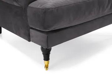 Andrew Soffgrupp 3+2+1 Sammet - Mörkgrå - Products - Möbler - Soffa - Soffgrupp - Howard soffgrupp