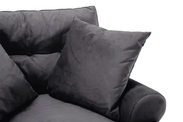 Andrew Soffgrupp 3+2+1 Sammet - Mörkgrå - Products - Möbler - Soffa - Soffgrupp - Howard soffgrupp