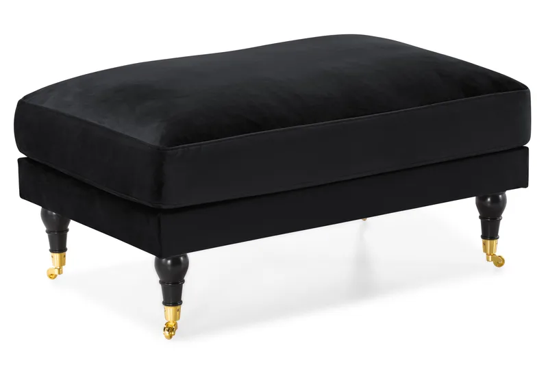 Andrew Soffgrupp 3+2+1 Sammet - Svart - Products - Möbler - Soffa - Soffgrupp - Howard soffgrupp