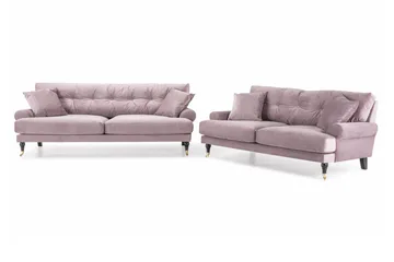 Andrew Soffgrupp 3+2 Sammet - Lila - Products - Möbler - Soffa - Soffgrupp - Howard soffgrupp