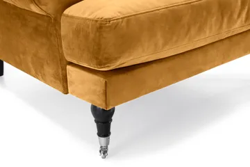 Andrew Soffgrupp 3+2 Sammet - Mörkgul - Products - Möbler - Soffa - Soffgrupp - Howard soffgrupp