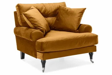 Andrew Soffgrupp 3+2 Sammet - Mörkgul - Products - Möbler - Soffa - Soffgrupp - Howard soffgrupp