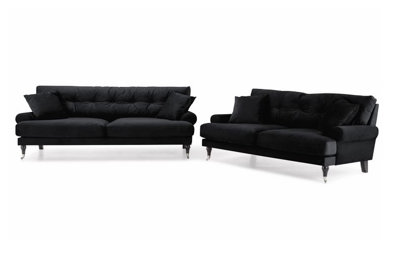 Andrew Soffgrupp 3+2 Sammet, Svart