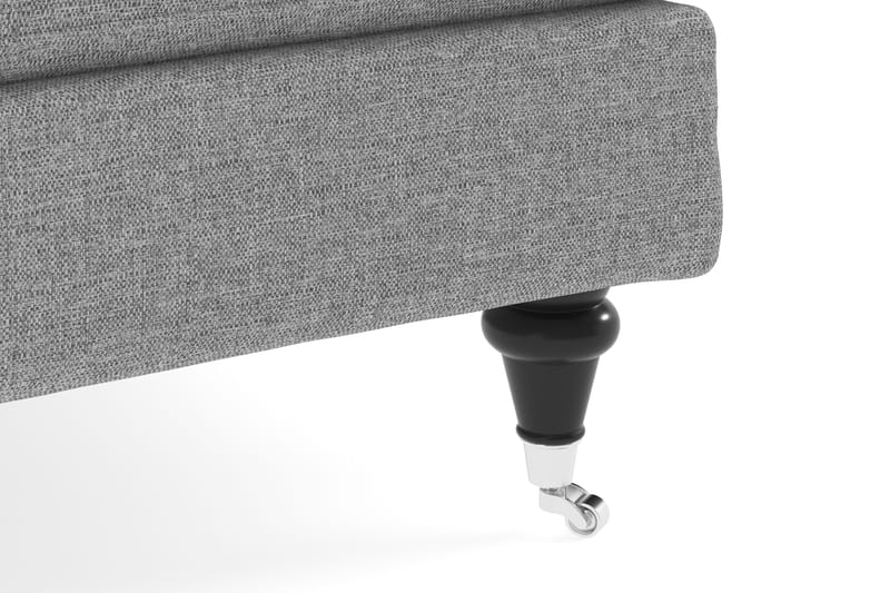 Howard Classic Soffgrupp 2-sits Soffa + Fåtölj + Fotpall i Tyg - Grå - Products - Möbler - Soffa - Soffgrupp - Howard soffgrupp