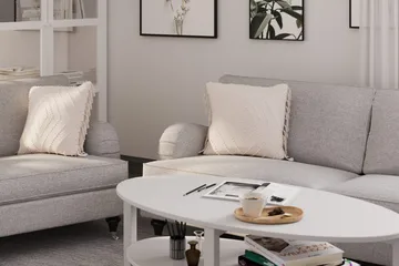 Howard Classic Soffgrupp 3-sits + 2-sits Soffa + Fåtölj + Fotpall i Tyg - Grå - Products - Möbler - Soffa - Soffgrupp - Howard soffgrupp