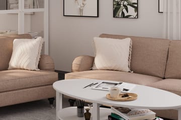 Howard Classic Soffgrupp 3-sits + 2-sits Soffa + Fåtölj i Tyg - Mörkbeige - Products - Möbler - Soffa - Soffgrupp - Howard soffgrupp