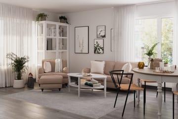 Howard Classic Soffgrupp 3-sits Soffa + Fåtölj i Tyg - Mörkbeige - Products - Möbler - Soffa - Soffgrupp - Howard soffgrupp