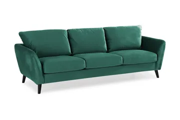 Trend Soffgrupp 3-sits + 2-sits Sammetssoffa - Grön - Products - Möbler - Soffa - Soffgrupp - Howard soffgrupp