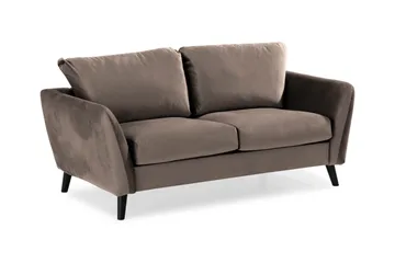 Trend 2-sits Sammetssoffa - Brun - Products - Möbler - Soffa - Sammetssoffa