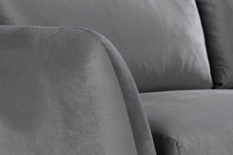 Trend 2-sits Sammetssoffa - Ljusgrå - Products - Möbler - Soffa - Sammetssoffa