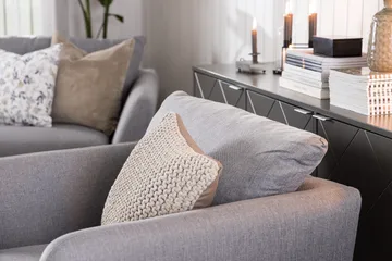 Trend 2-sits Tygsoffa - Grå - Products - Möbler - Soffa - 2 sits soffa