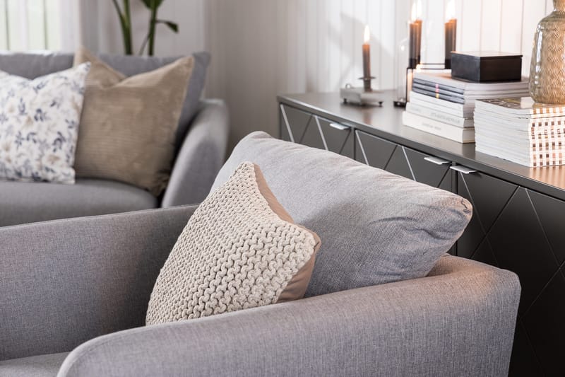 Trend 2-sits Tygsoffa - Grå - Products - Möbler - Soffa - 2 sits soffa