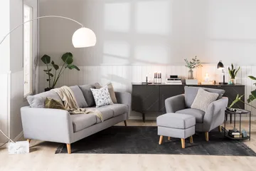 Trend 2-sits Tygsoffa - Grå - Products - Möbler - Soffa - 2 sits soffa