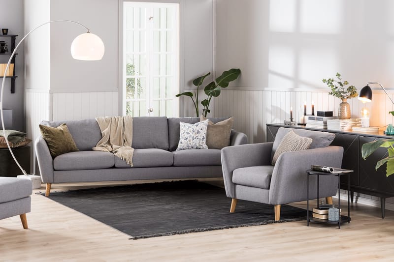 Trend 2-sits Tygsoffa - Grå - Products - Möbler - Soffa - 2 sits soffa
