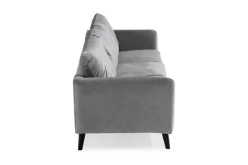 Trend 3-sits Sammetssoffa - Ljusgrå - Products - Möbler - Soffa - 3 sits soffa