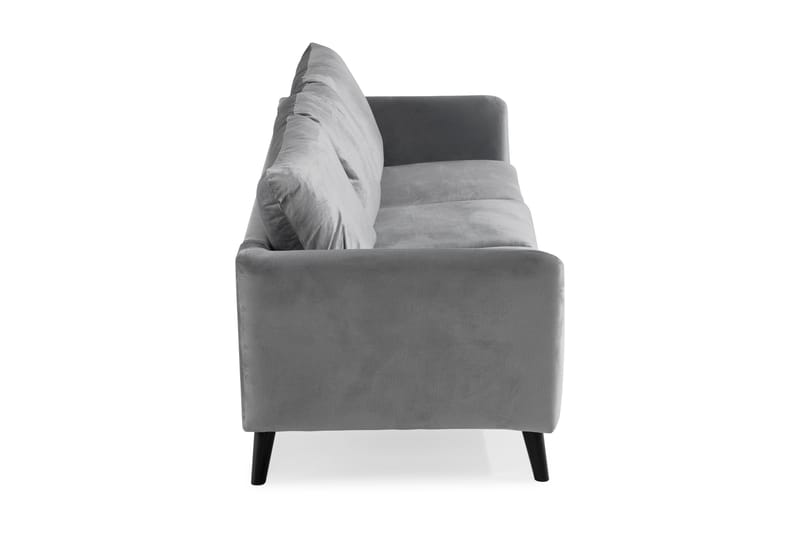 Trend 3-sits Sammetssoffa - Ljusgrå - Products - Möbler - Soffa - 3 sits soffa