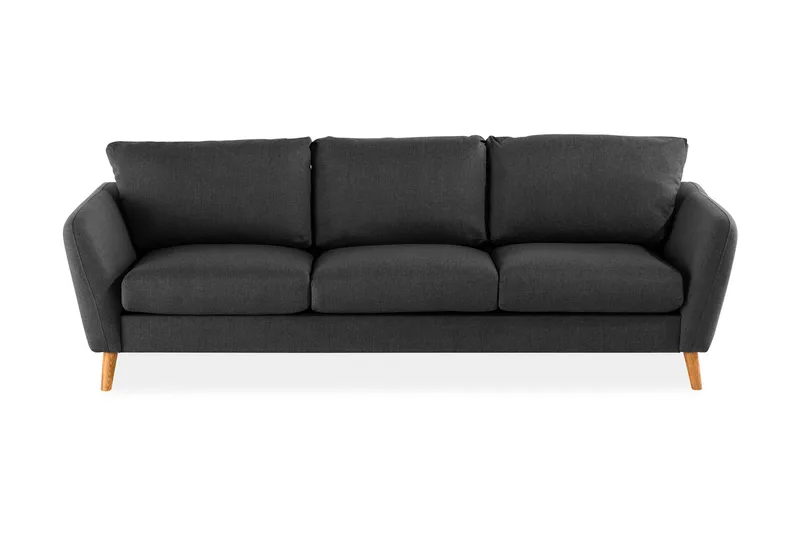 Trend 3-sits Tygsoffa, Svart