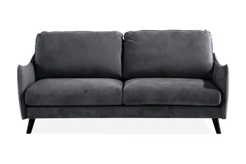 Trend Lyx 3-sits Soffa - Mörkgrå/Svart - Products - Möbler - Soffa - 3 sits soffa