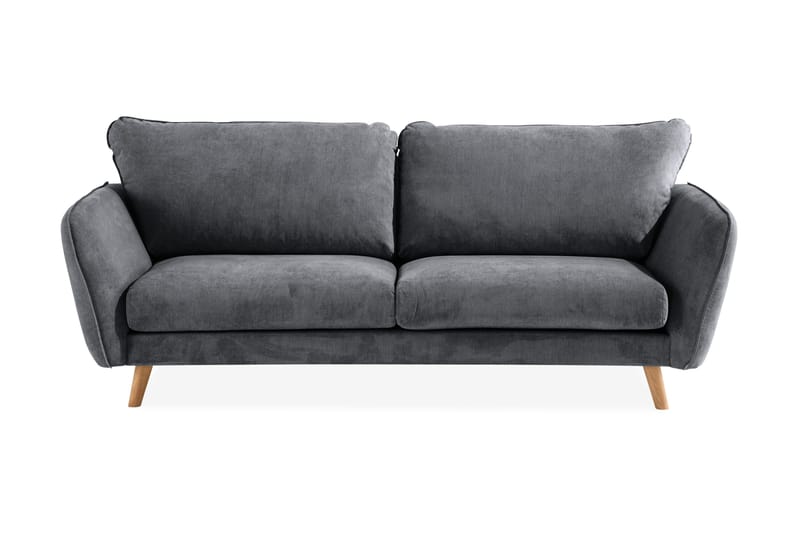 Trend Lyx 3-sits Tygsoffa, Mörkgrå