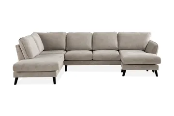 Trend Lyx 4-sits Vänstervänd U-formad Soffa med Divan och Schäslong i Tyg