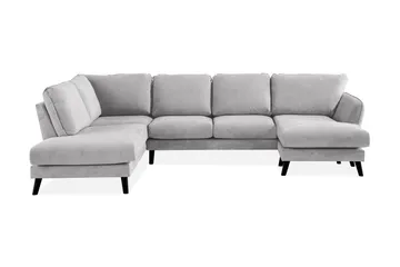 Trend Lyx 4-sits Vänstervänd U-formad Soffa med Divan och Schäslong i Tyg