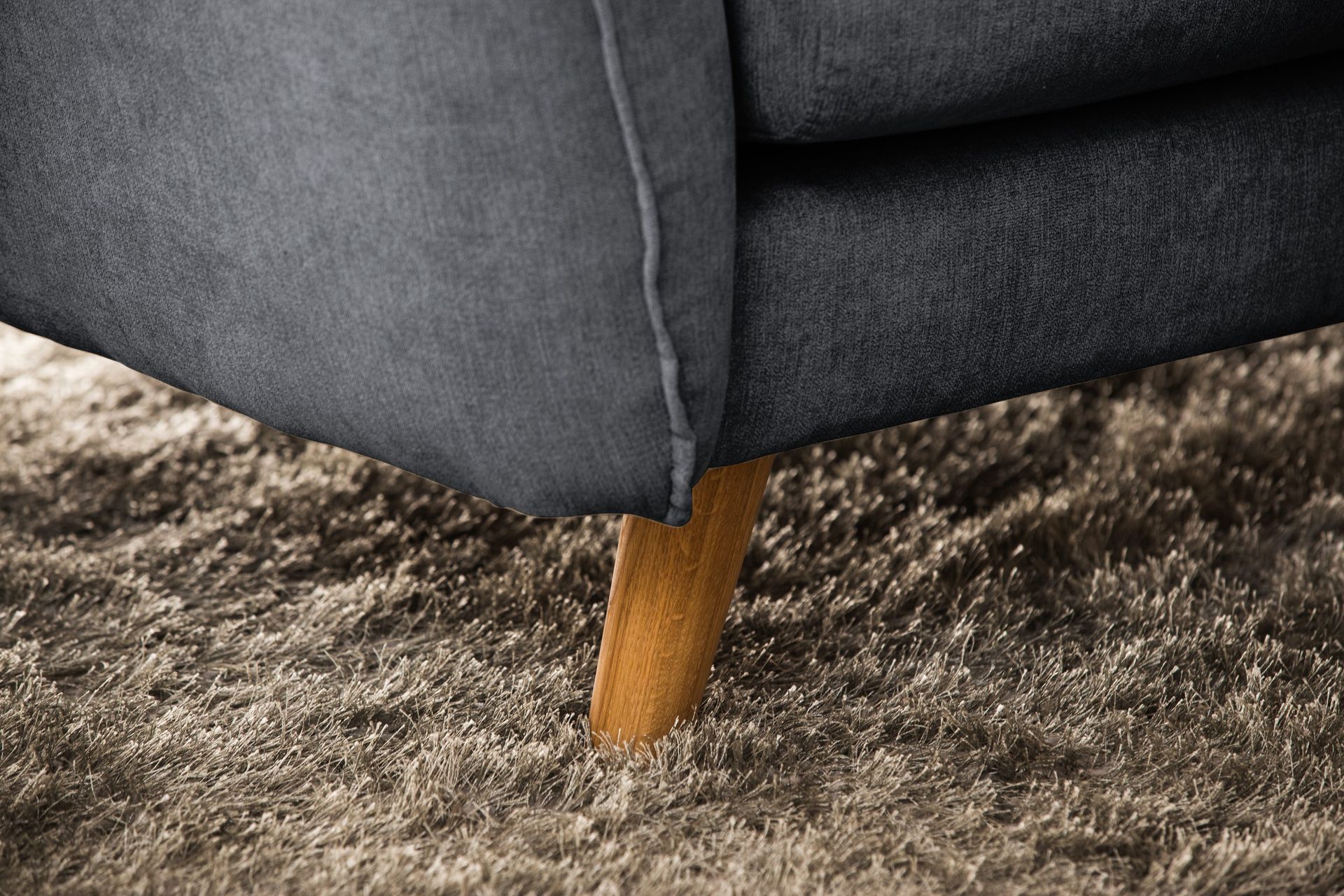 Trend Lyx 6-sits Vändbar L-formad Hörnsoffa i Tyg - Mörkgrå - Products - Möbler - Soffa - Hörnsoffa