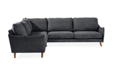 Trend Lyx Hörnsoffa Vändbar - Mörkgrå/Ek - Products - Möbler - Soffa - Hörnsoffa