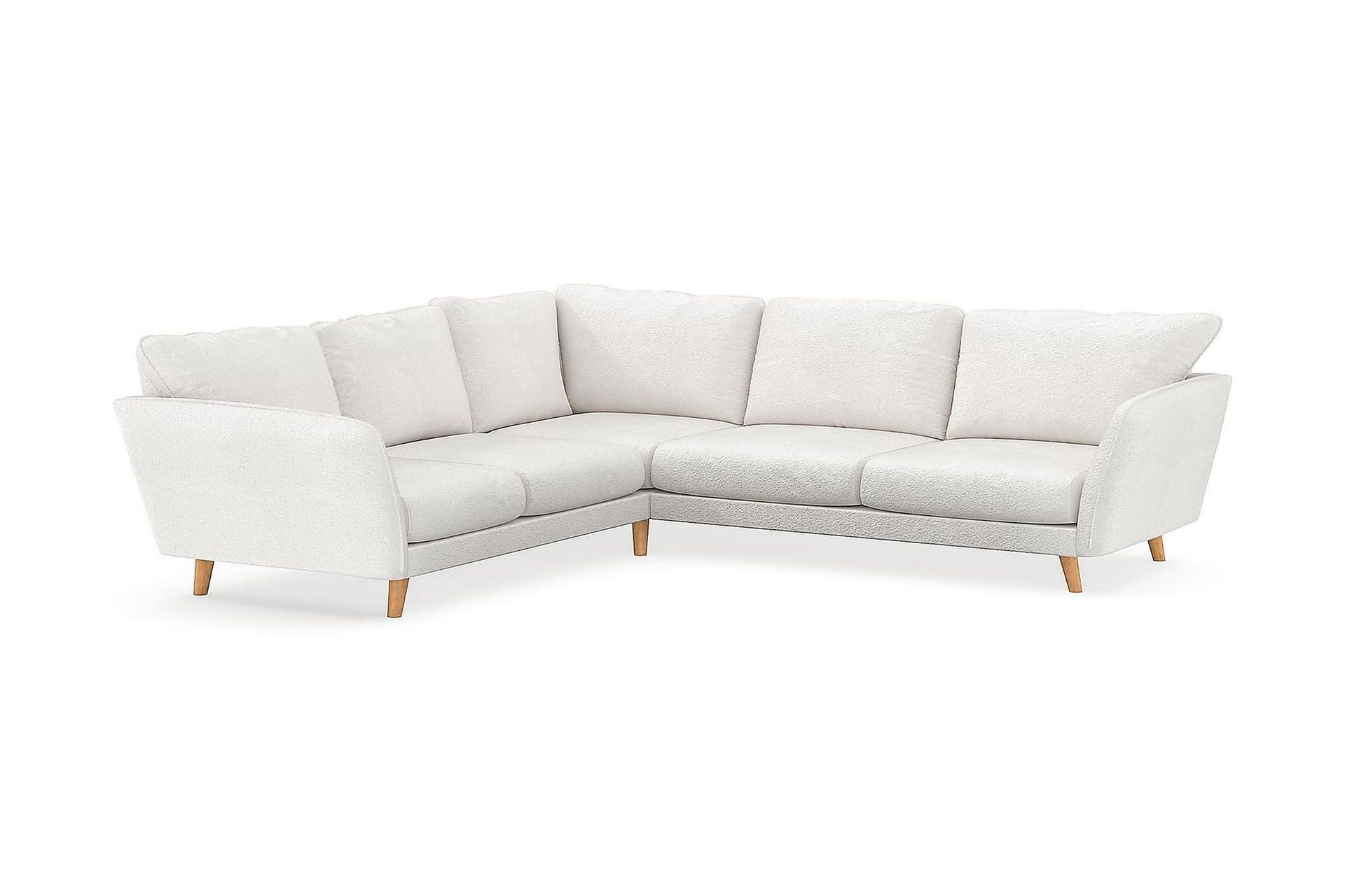 Trend Lyx Hörnsoffa Vändbar - Vit|Bouclé - Products - Möbler - Soffa - Hörnsoffa