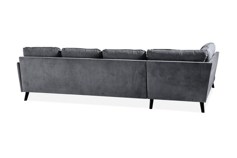 Trend Lyx U-soffa med Divan Höger - Mörkgrå/Svart - Products - Möbler - Soffa - U-soffa