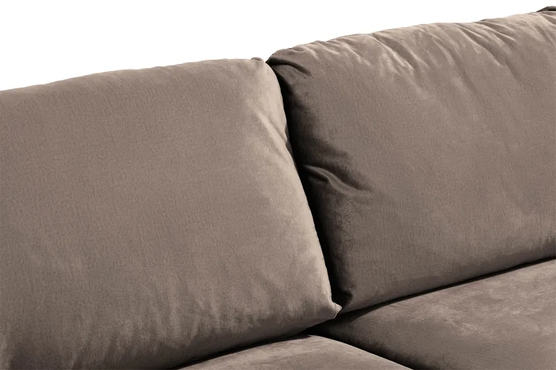 Trend Soffgrupp 3-sits + 2-sits Sammetssoffa - Brun - Products - Möbler - Soffa - Soffgrupp