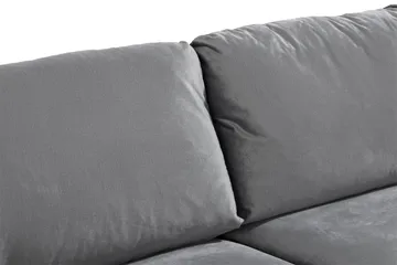 Trend Soffgrupp 3-sits + 2-sits Sammetssoffa - Ljusgrå - Products - Möbler - Soffa - Soffgrupp