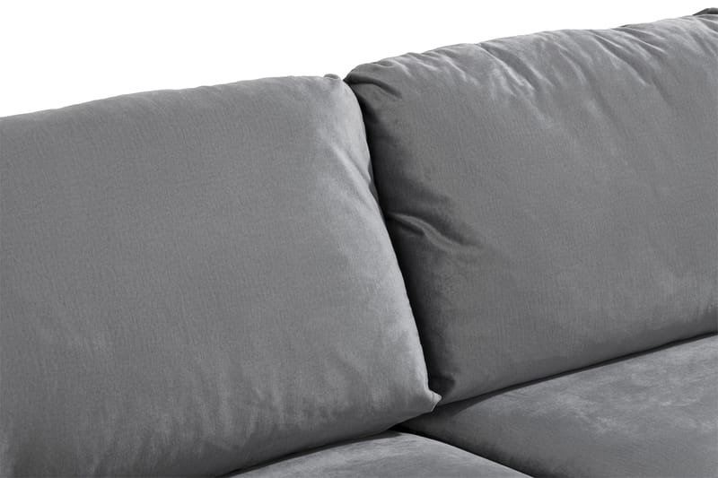 Trend Soffgrupp 3-sits + 2-sits Sammetssoffa - Ljusgrå - Products - Möbler - Soffa - Soffgrupp