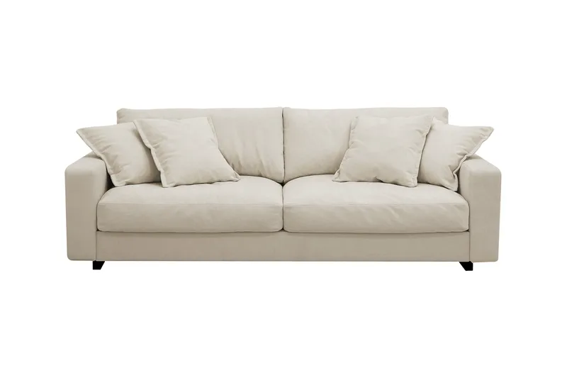 Valencia Extra Djup 3-sits Soffa i Chenille, Beige