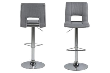 Barstol sitthöjd 62-83 cm - Grå/krom - Grå/krom - Products - Möbler - Fåtölj & stolar - Barstol & barpall