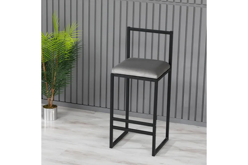 Bitanya Barstol - Grå - Products - Möbler - Fåtölj & stolar - Barstol & barpall