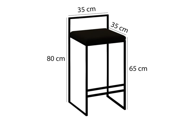 Bitanya Barstol - Grå - Products - Möbler - Fåtölj & stolar - Barstol & barpall