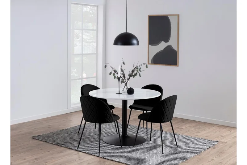 Caversfield Matstol - Svart - Products - Möbler - Fåtölj & stolar - Matstol & köksstol