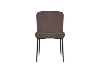Elsie Matstol Sammet - Brun - Products - Möbler - Fåtölj & stolar - Matstol & köksstol