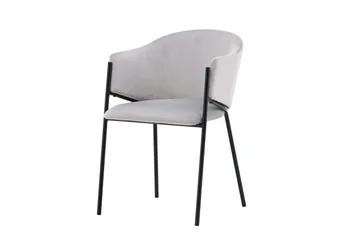 Evelina Karmstol - Grå - Products - Möbler - Fåtölj & stolar - Matstol & köksstol
