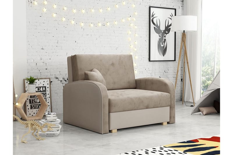 Denegal Bäddfåtölj - Brun - Products - Möbler - Fåtölj & stolar - Fåtölj - Bäddfåtölj