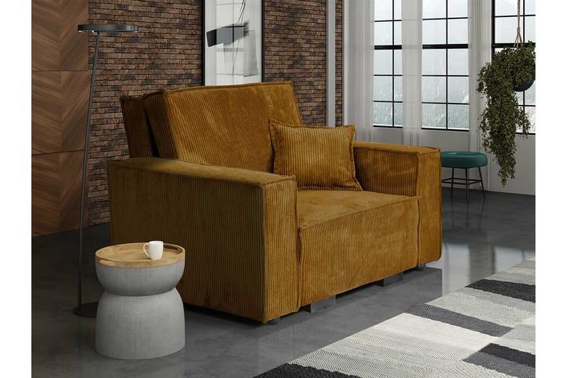 Denegal Bäddfåtölj Dark yellow - Products - Möbler - Fåtölj & stolar - Fåtölj - Bäddfåtölj