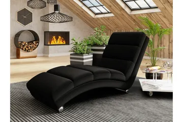 Kintore Liggfåtölj 62 cm Black - Products - Möbler - Fåtölj & stolar - Fåtölj - Liggfåtölj