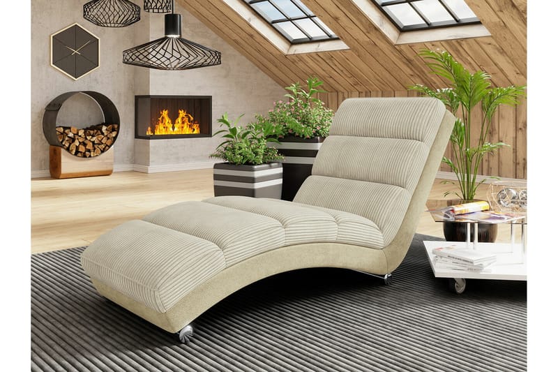 Kintore Liggfåtölj 62 x 84 cm beige - Products - Möbler - Fåtölj & stolar - Fåtölj - Liggfåtölj