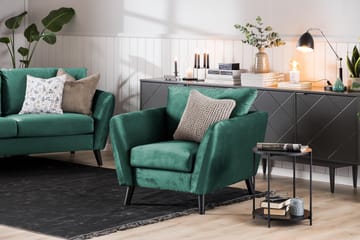 Trend Fåtölj - Grön Sammet - Products - Möbler - Fåtölj & stolar - Fåtölj