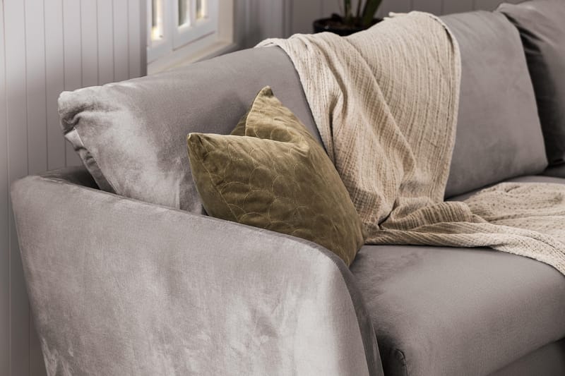 Trend Fåtölj med Fotpall - Mullvad Sammet - Products - Möbler - Fåtölj & stolar - Fåtölj - Fåtölj med fotpall