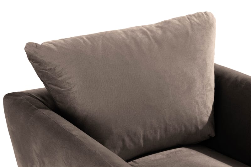 Trend Fåtölj med Fotpall - Mullvad Sammet - Products - Möbler - Fåtölj & stolar - Fåtölj - Fåtölj med fotpall