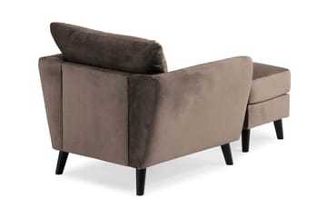 Trend Fåtölj med Fotpall - Mullvad Sammet - Products - Möbler - Fåtölj & stolar - Fåtölj - Fåtölj med fotpall