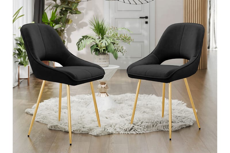 Garrick Matstol - Svart - Products - Möbler - Fåtölj & stolar - Matstol & köksstol