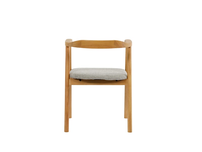 Jolie Matstol i trä med tygsits - Ek/Beige - Products - Möbler - Fåtölj & stolar - Karmstol